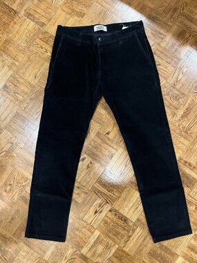 Naked & Famous Black Corduroy Slim Chino (rare), sz 30